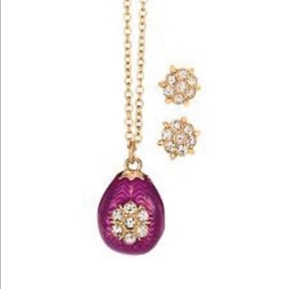 Golden Egg Necklace and Earring giftset - Picture 2 of 3